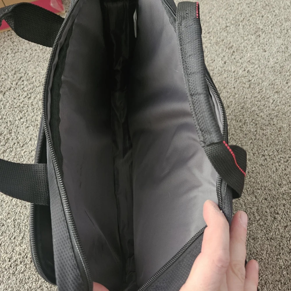 Targus Black Laptop Bag with Red Accents